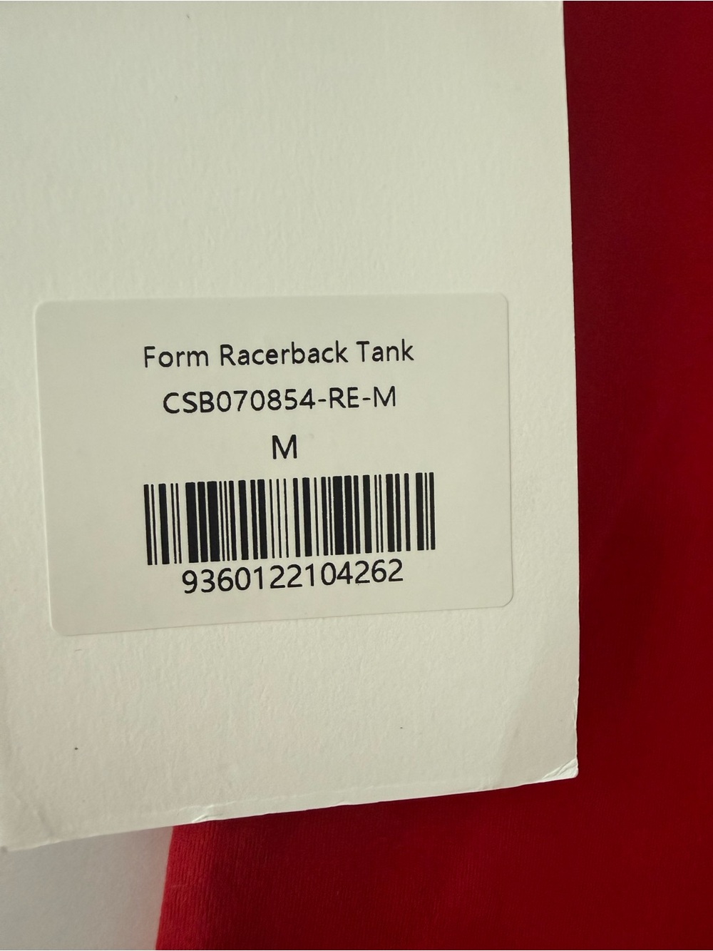 CSB Form Racerback Tank - Picture 5 of 5